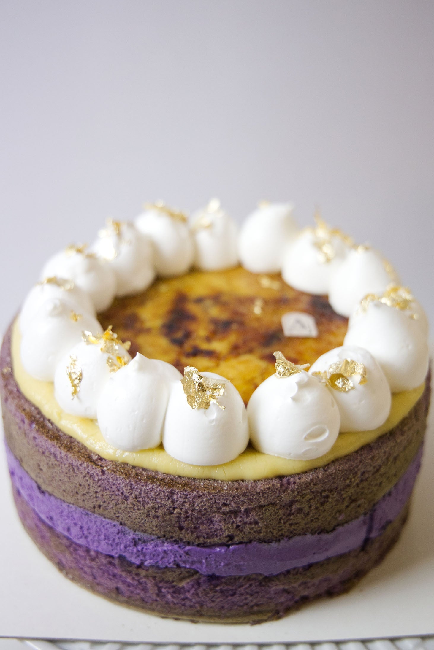 Ube Creme Brûlée Whole Cake - 8 inches