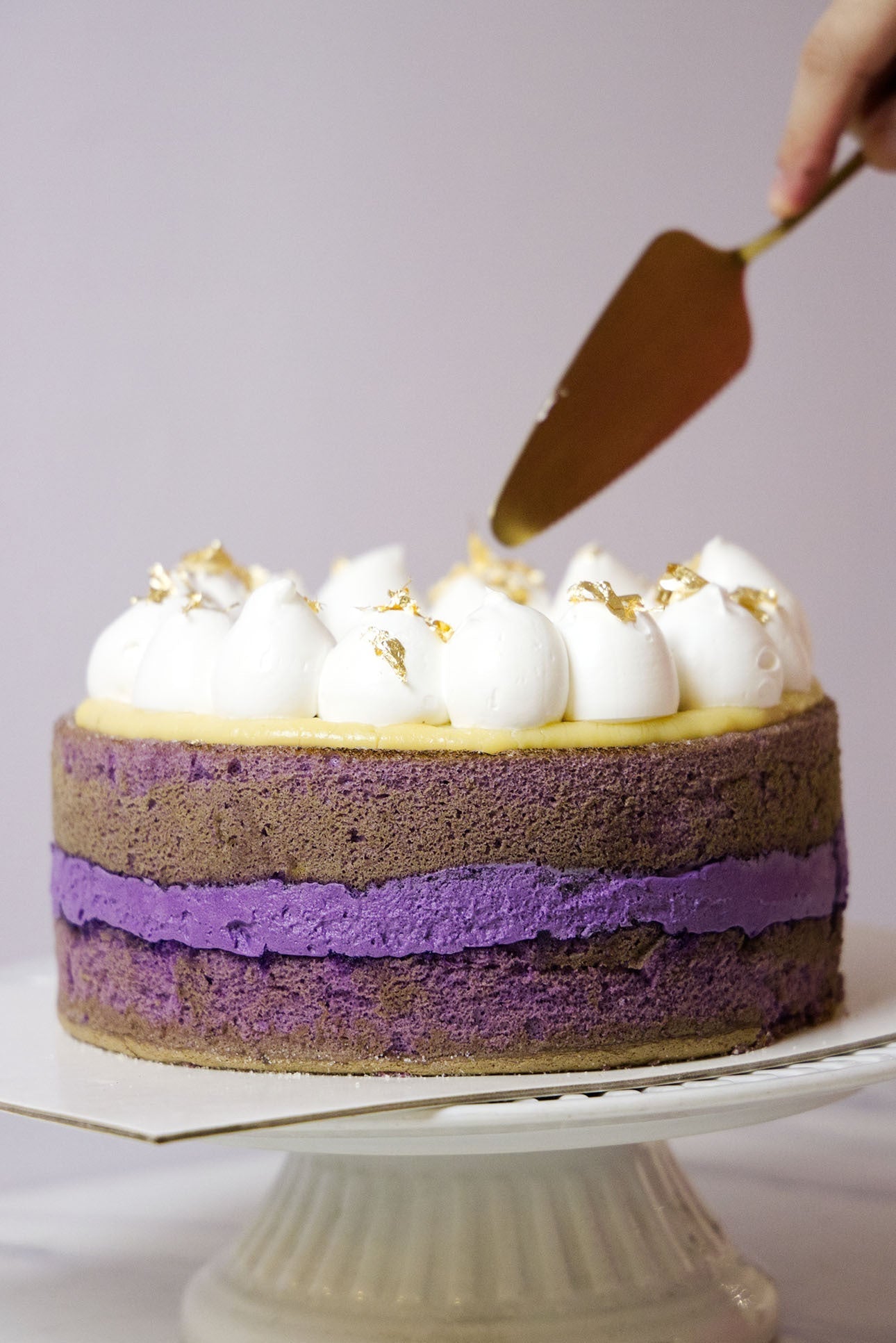 Ube Creme Brûlée Whole Cake - 8 inches