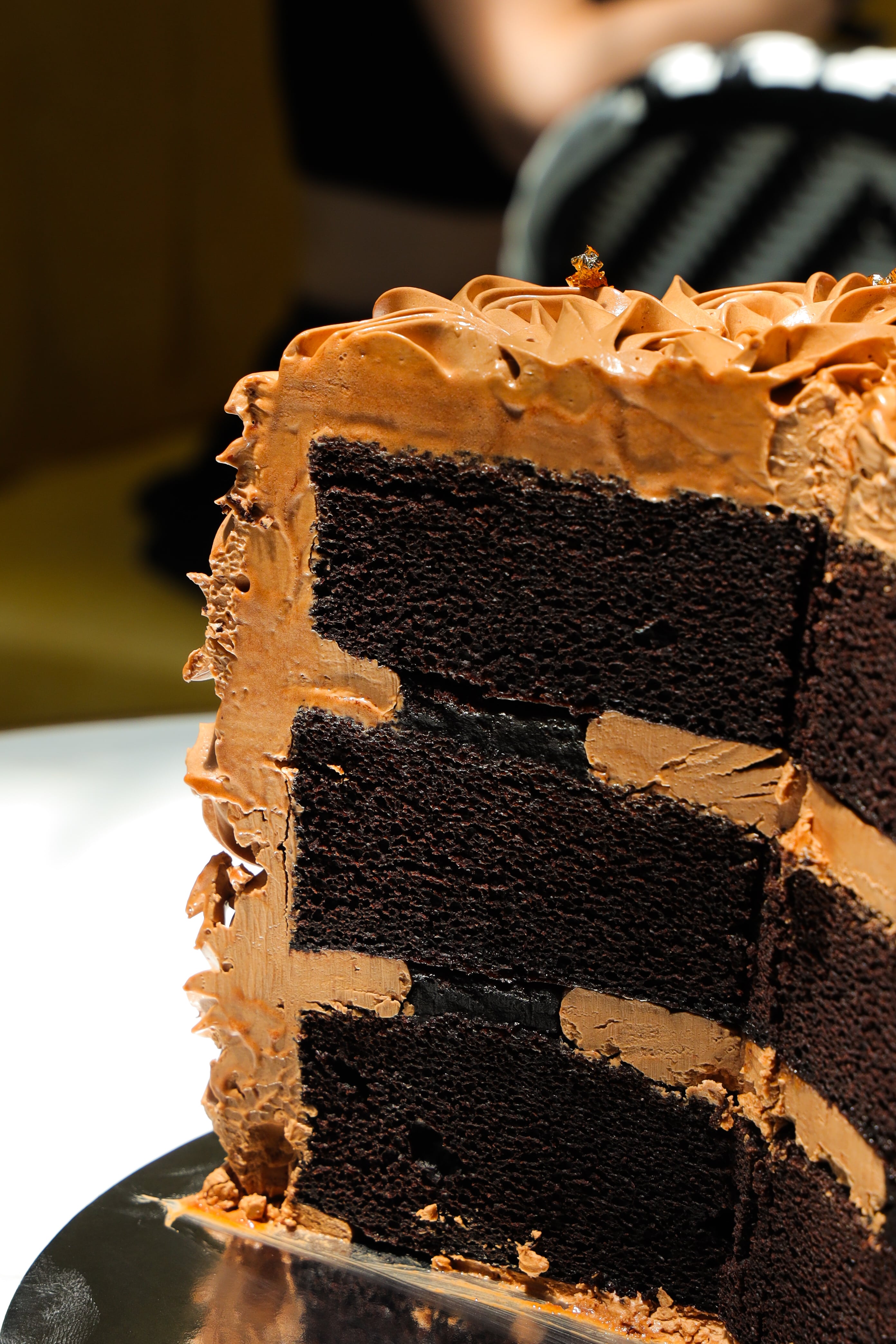 Caramel Rosette Cake