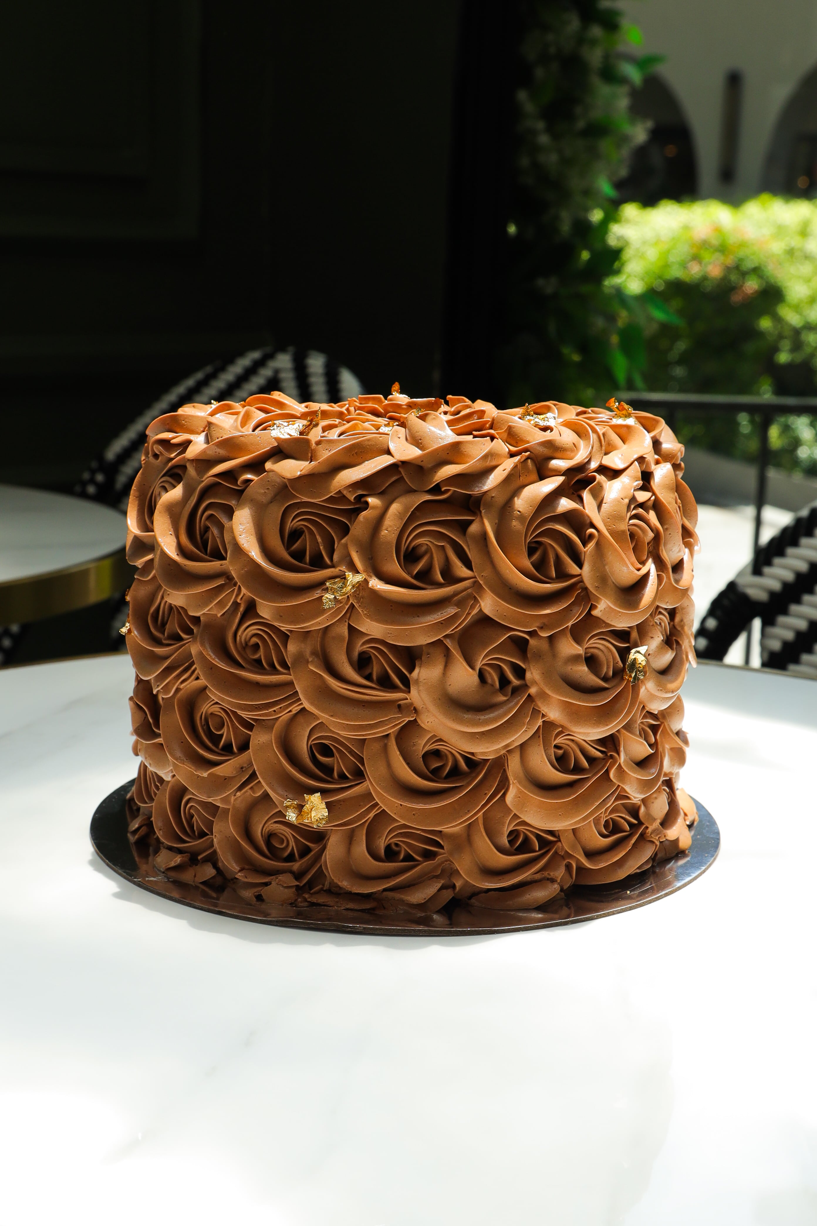 Caramel Rosette Cake